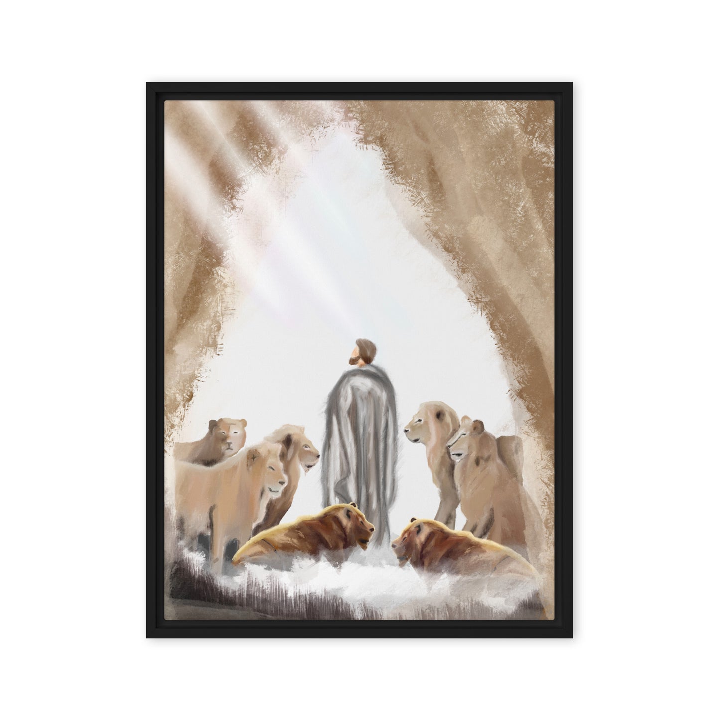 Daniel in the Lion's Den — Christian Canvas
