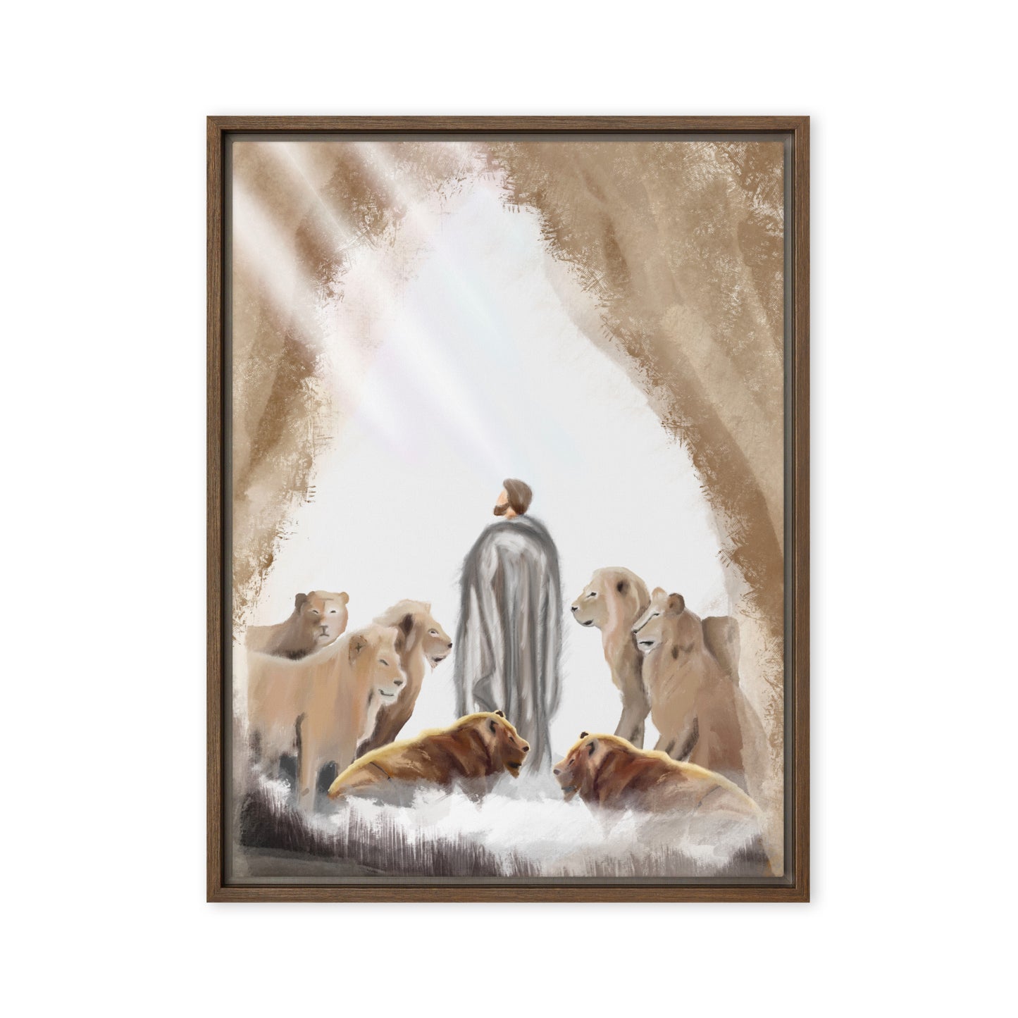 Daniel in the Lion's Den — Christian Canvas