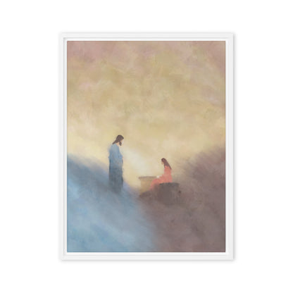 Jesus and the Samaritan Woman | Living Water Canvas