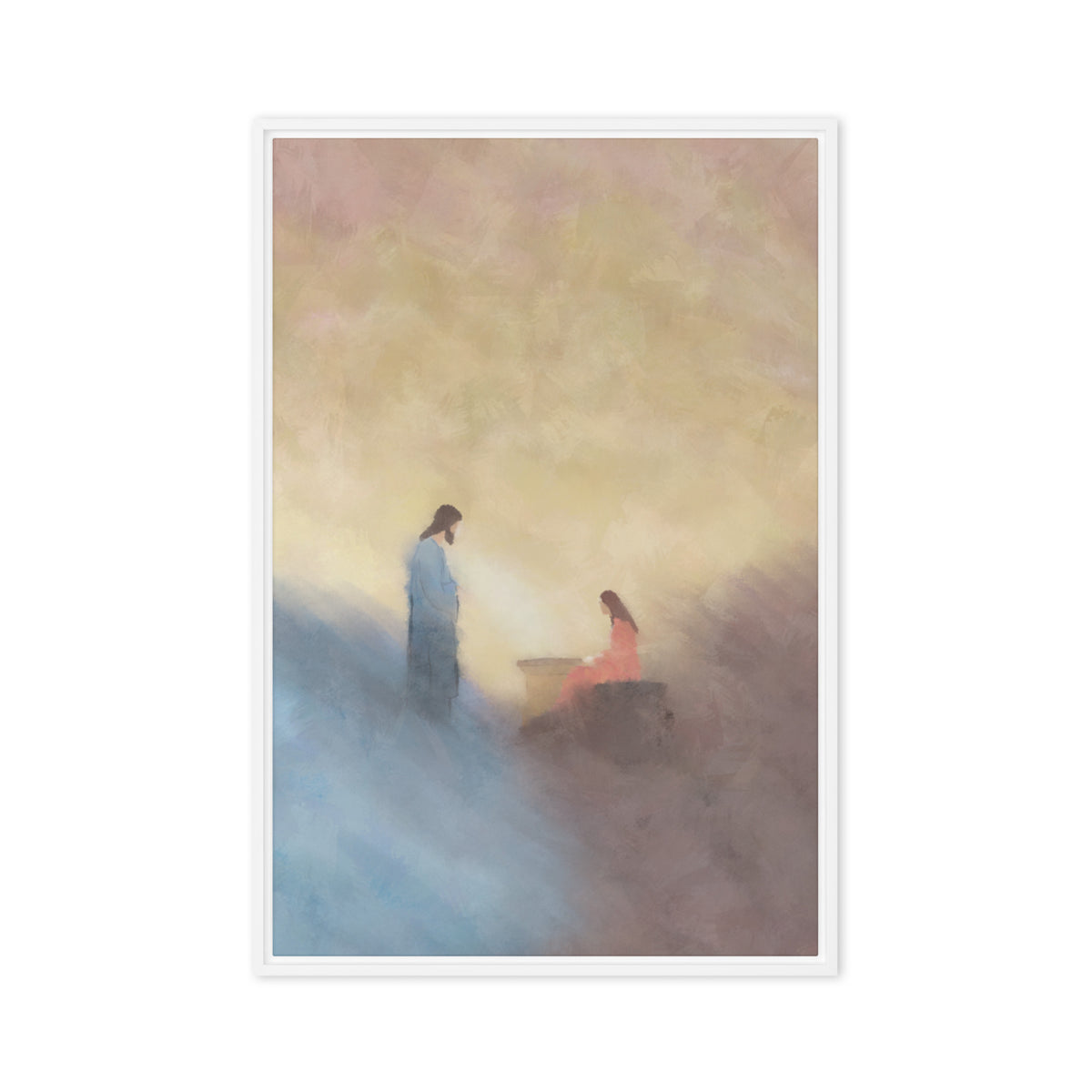 Jesus and the Samaritan Woman | Living Water Canvas